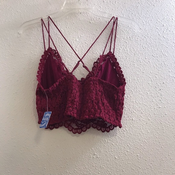 Free People velvet bralette size large - Picture 5 of 6